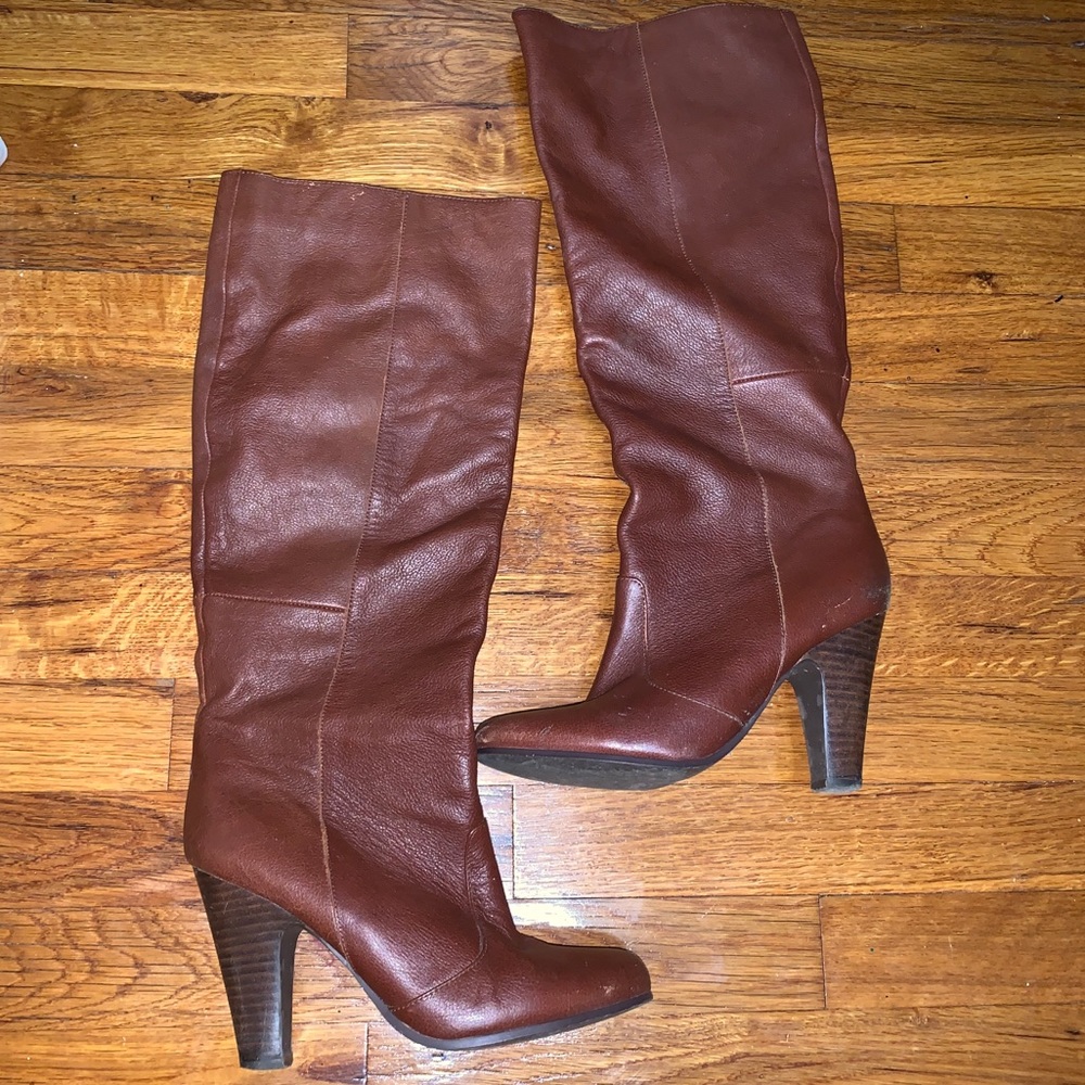 Brown Heeled Boots